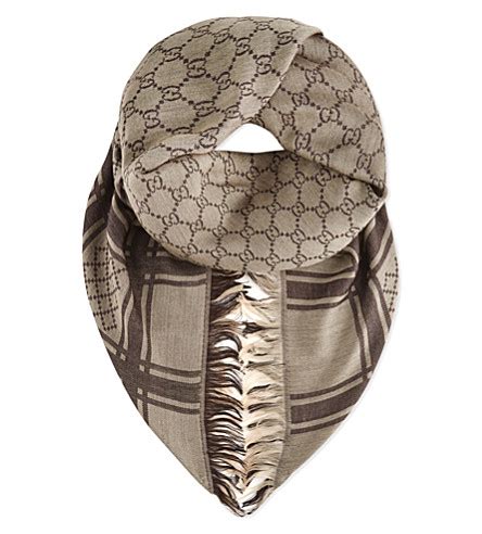 gucci scarf selfridges|Selfridges Gucci scarf.